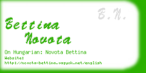 bettina novota business card